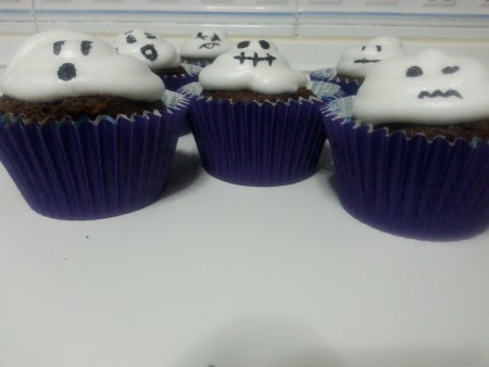 Cupcakes fantasmales