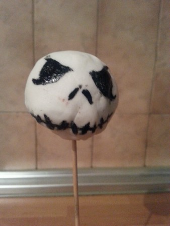 Cake pops calaveras o Jack Skeleton