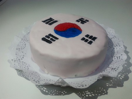 Tarta Bandera Corea del Sur