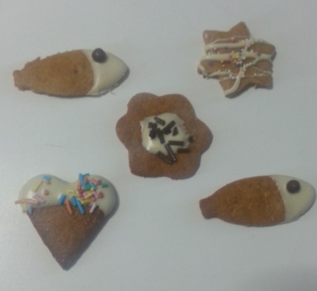 Galletas de turrón y chocolate blanco