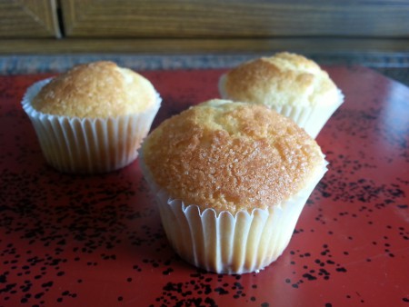 Magdalenas de leche condensada