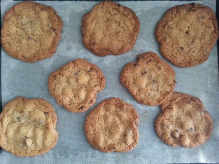 Cookies de chocolate negro y blanco